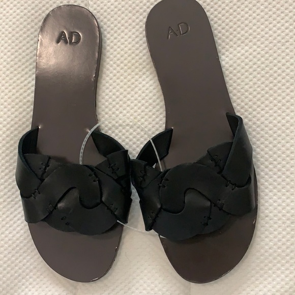 A.D & Daughters Dark Brown & Black Sandals - Picture 1 of 5